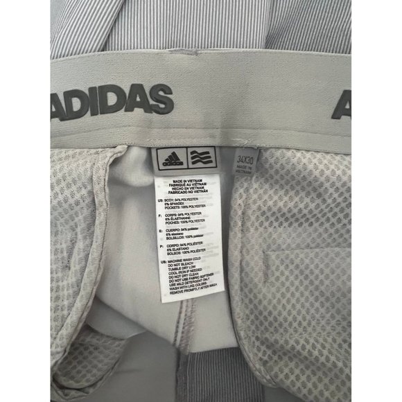 Mens Addidas Stripped Golf Pants Size 34 - Picture 5 of 7